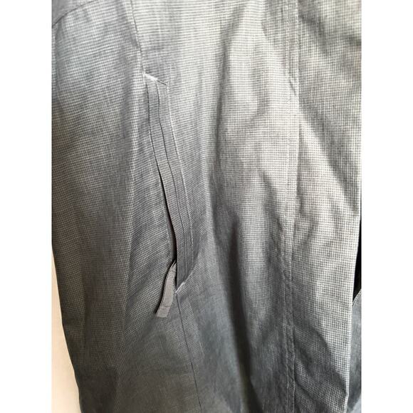Eddie Bauer On The Go Trench Rain Jacket Hood Mid Length XS Grey Lightweight - Picture 4 of 7